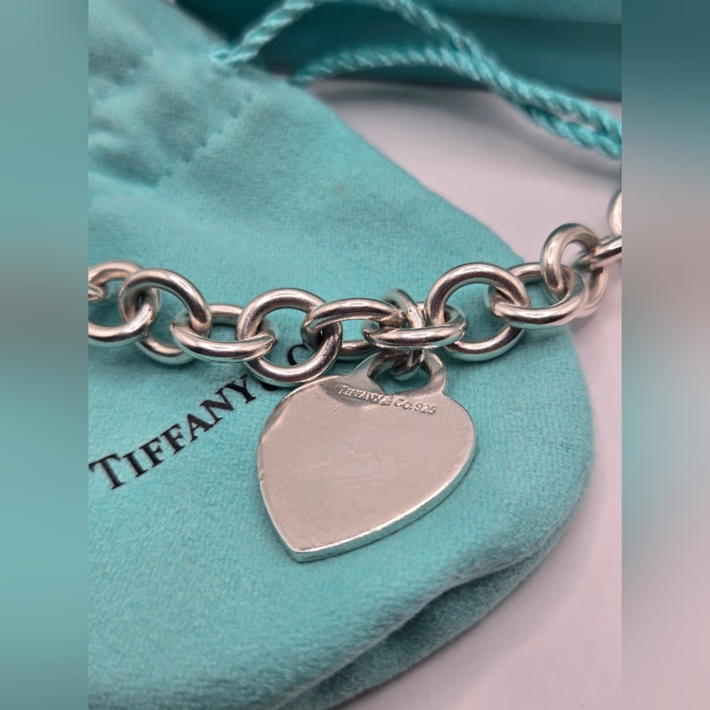 Tiffany & Co. Sterling Silver Heart Necklace - Picture 4 of 11